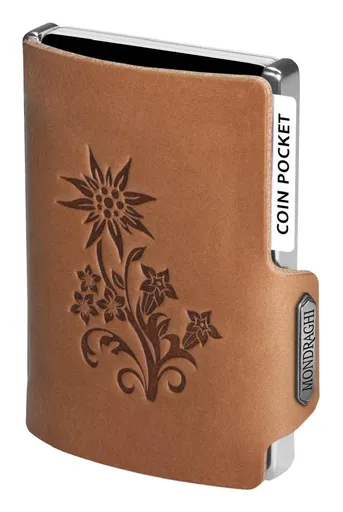 Kožená mini peňaženka Mondraghi Silhouette Edelweiss Caramel