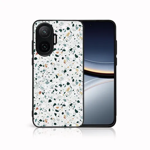 MY ART Ochranný kryt pre Xiaomi Poco F7 GREY TERRAZZO (163)
