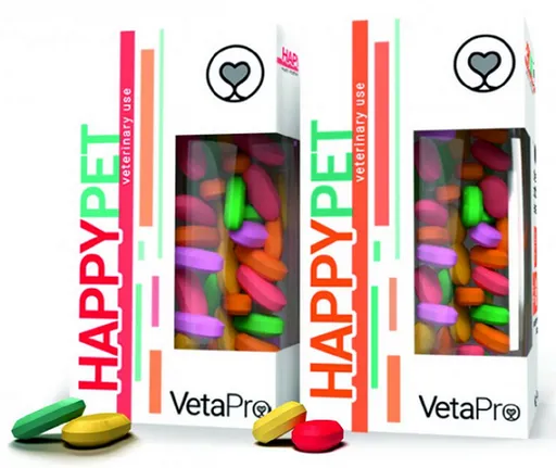 VetaPro Happy Pet Puppy doplnková minerálna výživa pre šteniatka (4-12 mesiacov) 100tbl