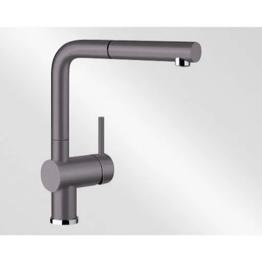 Blanco Linus - S drezová batéria s vyťahovacou sprškou šedá skala 518813