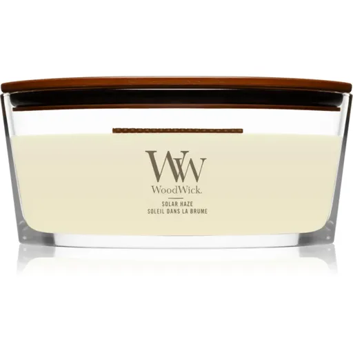 Woodwick Solar Haze vonná sviečka s dreveným knotom (hearthwick) 453 g