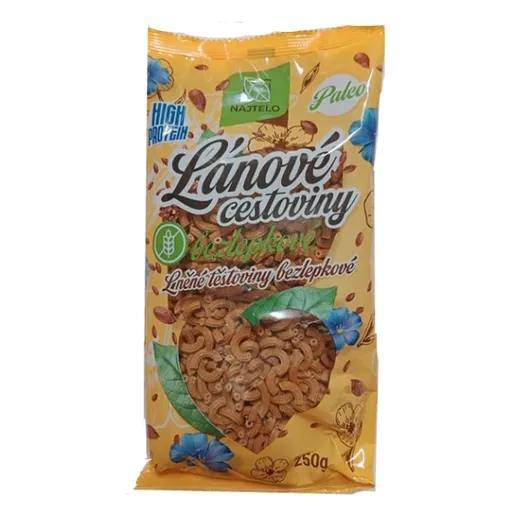 NAJTELO Ľanové cestoviny paleo kolienka bez lepku 250 g