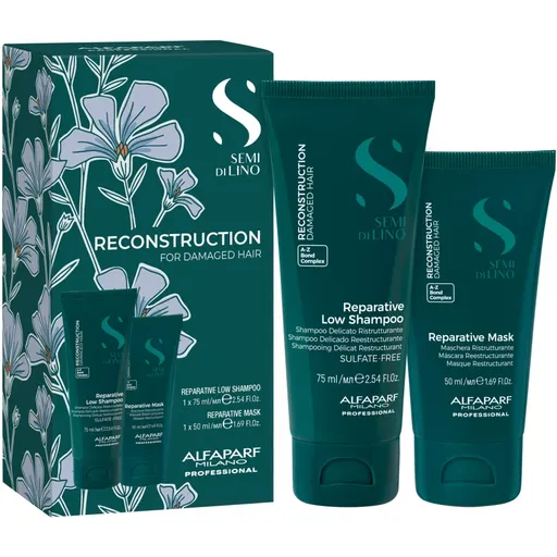 Alfaparf Milano Semi di Lino Reconstruction Minisize Kit cestovná sada pre poškodené vlasy