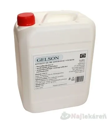 Gelson sonograficky gél kontaktný kg 5 kg