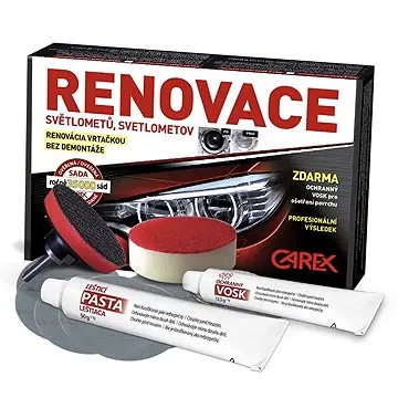 CAREX Súprava na RENOVÁCIU plastových svetlometov (90708)