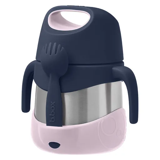 B.BOX Termoska na jedlo indigo/ružová 6m+ 335 ml