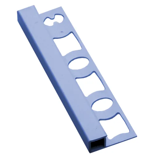 Lišta ukončovací "hranatá" Profil-EU svetlo modrá, PVC, dĺžka 250 cm, výška hrany 8 mm, LH825013