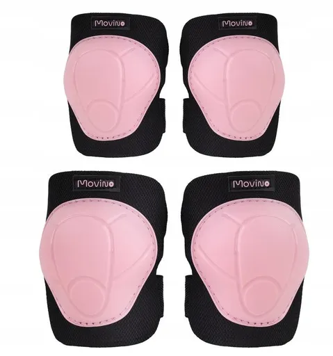 Súprava chráničov MOVINO Cariboo®, lakte a kolená, ružové, S