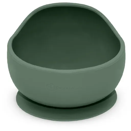 Petite&Mars Take&Match Silicone Bowl miska s prísavkou Misty Green 6 m+ 360 ml
