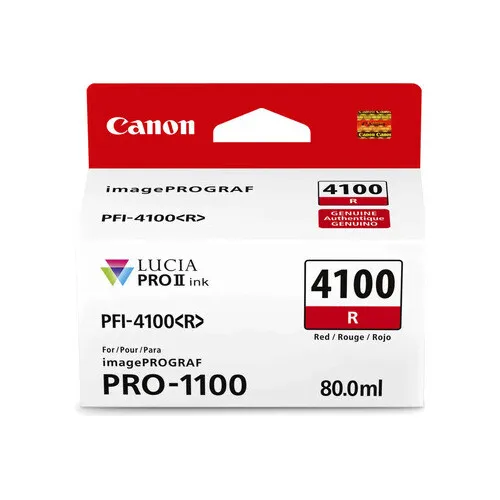 Canon PFI-4100 6785C001 červená (red) originálna cartridge
