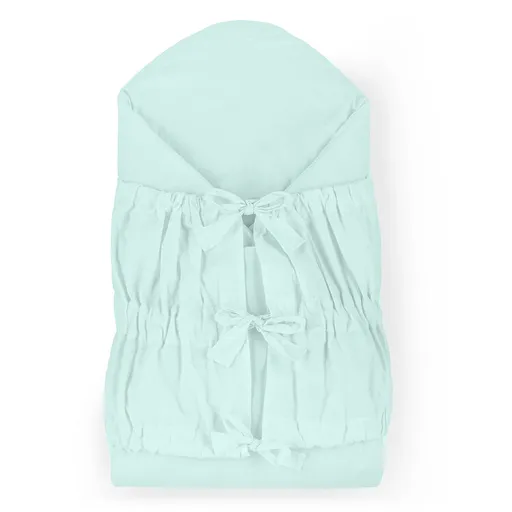 PETITE&MARS Zavinovačka šnurovacia Nurse s pevnou kokosovou vložkou Frosted Mint 75x75 cm