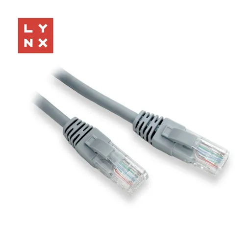 LYNX UTP patch kábel Cat5e, PVC, CCA, 2m, sivý