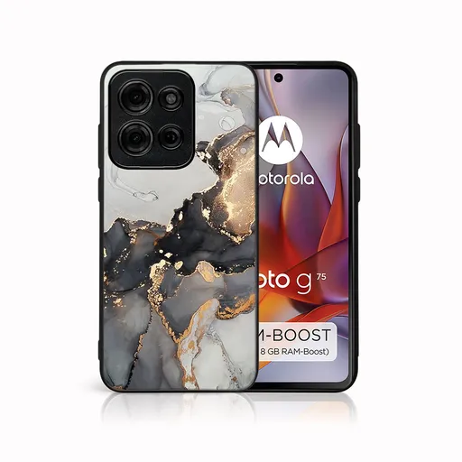 MY ART Ochranný kryt pre Motorola Moto G75 5G GREY MARBLE (140)