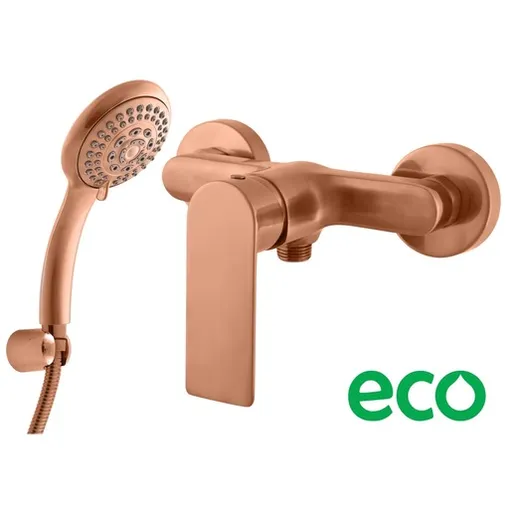 Sprchová batéria RAV SLEZÁK Nil so sprchovacím setom 150 mm kartáčovaná zlatá ružová NL281.5/1ZRK