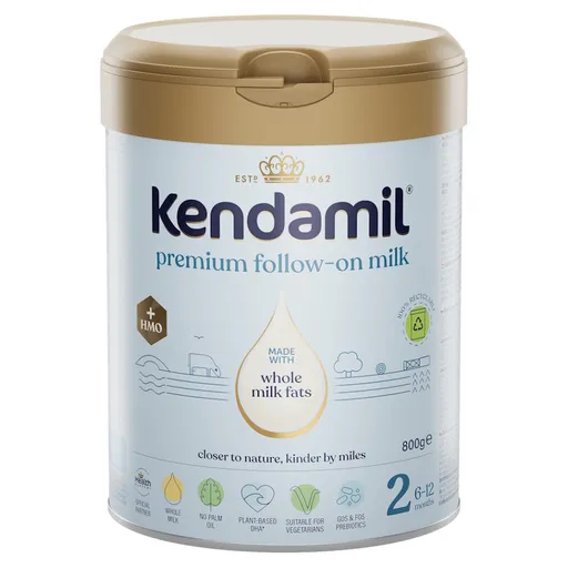 KENDAMIL Premium 2 HMO+ Pokračovacie batoľacie mlieko od 6 mesiacov 800 g