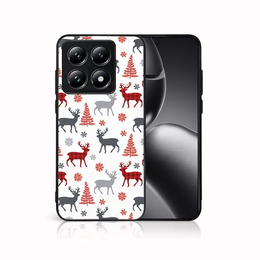 MY ART Kryt s vianočným dizajnom Xiaomi 14T Pro DEER (068)