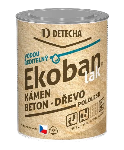 DETECHA Ekoban lak - lak na kameň, betón a drevo 2,5 kg bezfarebný