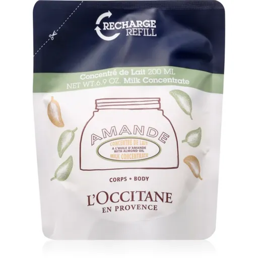 L’Occitane Almond Milk Concentrate spevňujúci telový krém náhradná náplň 200 ml
