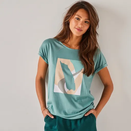 Tričko s krátkymi rukávmi a potlačou