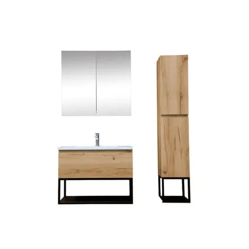 Kúpeľňová skrinka s umývadlom SAT B-Way dub mat KSETBWAY6