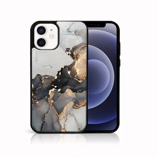 MY ART Ochranný obal pre Apple iPhone 12 mini GREY MARBLE (140)