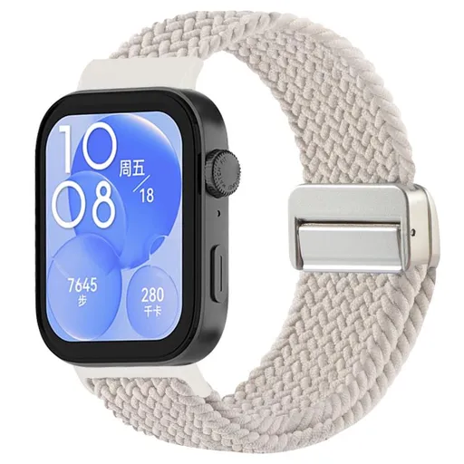 BRAIDED Nylonový remienok pre Huawei Watch Fit 4 / Fit 4 Pro STARLIGHT