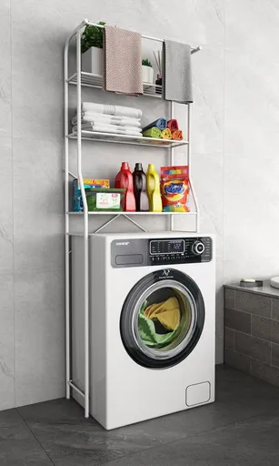 VCM Skříňka na pračku Tubas L, bílá