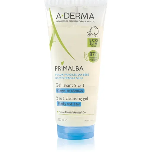 A-Derma Primalba Baby umývací gél na telo a vlasy 200 ml