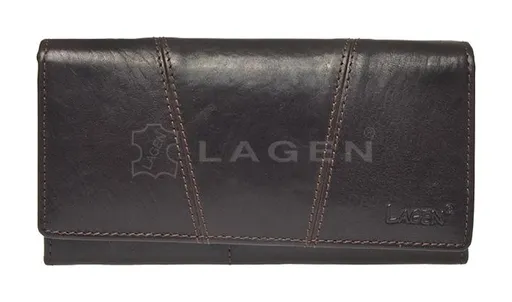 Dámska kožená peňaženka Lagen PWL-388/T Dark brown