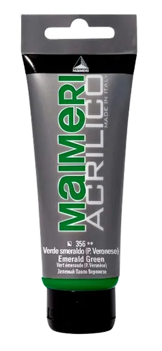 MAIMERI ACRILICO - Akrylové farby 356 - emerald green, 0,2 L