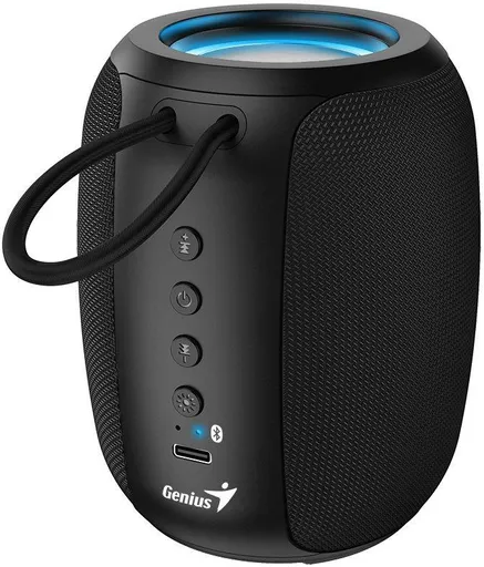 Genius SP-915BT Reproduktor, bezdrôtový, Bluetooth, 5W, LED podsv., USB-C, výdrž až 6 hod., mikrofón, podpora Copilot, čierna