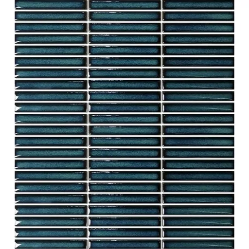 Keramická mozaika Premium Mosaic Kit Kat aqua blue 28x31 cm lesk MOSKK3AQBLL