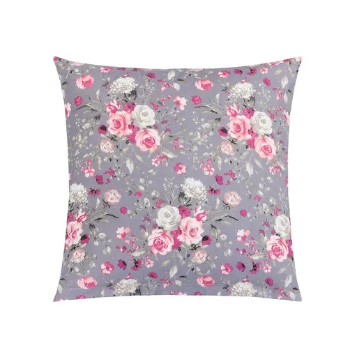 Bellatex Vankúšik Adela Kvety ruže ružová, 40 x 40 cm