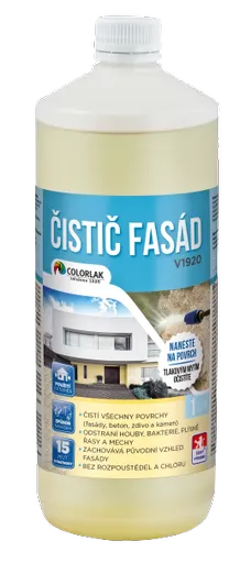COLORLAK OCHRANA FASÁD V1930 - Prípravok proti biologickému napadnutiu fasád bezfarebný 1 L