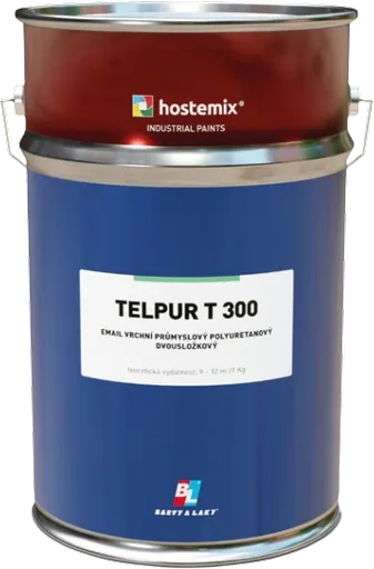 TELPUR T 300 - Vrchná matná priemyselná polyuretánová farba (zákazkové miešanie) RAL 7016M - antracitová šedá matná, 1 kg