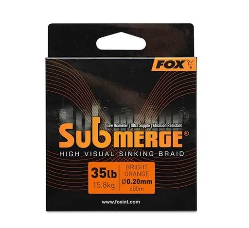 Fox splietaná šnúra naturals submerge braid 600 m - 0,20 mm 15,8 kg