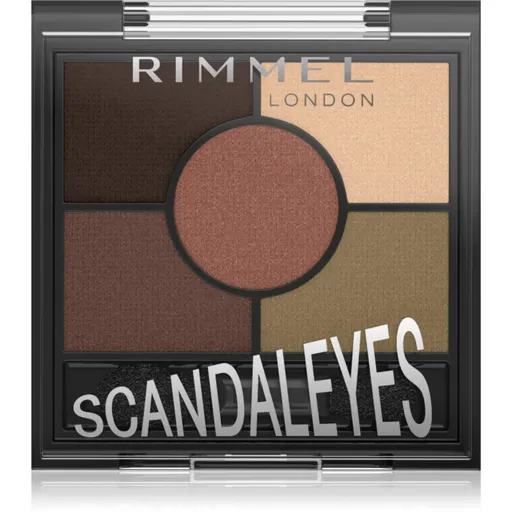 Rimmel ScandalEyes paletka očných tieňov odtieň 002 Brixton Brown 3.8 g
