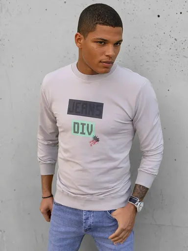 Pánska mikina v béžovom prevedení