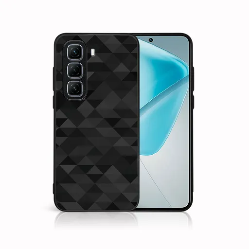 MY ART Ochranný kryt pre Infinix Hot 50 5G BLACK TRIANGLES (232)