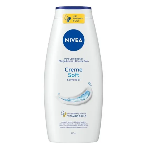 NIVEA Creme Soft Ošetrujúci sprchový gél 750 ml