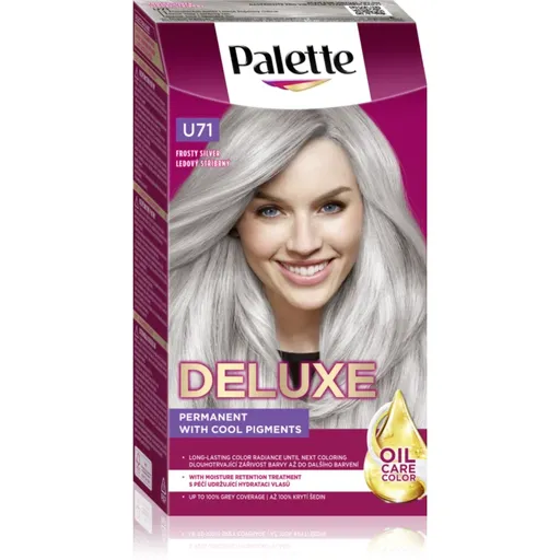 Schwarzkopf Palette Deluxe permanentná farba na vlasy odtieň U71 Frosty Silver 1 ks