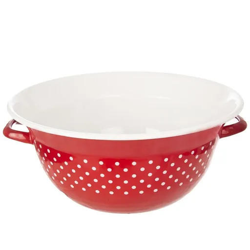 Orion Smaltovaná misa na miesenie Tečka, 34 cm, pr. 34 cm