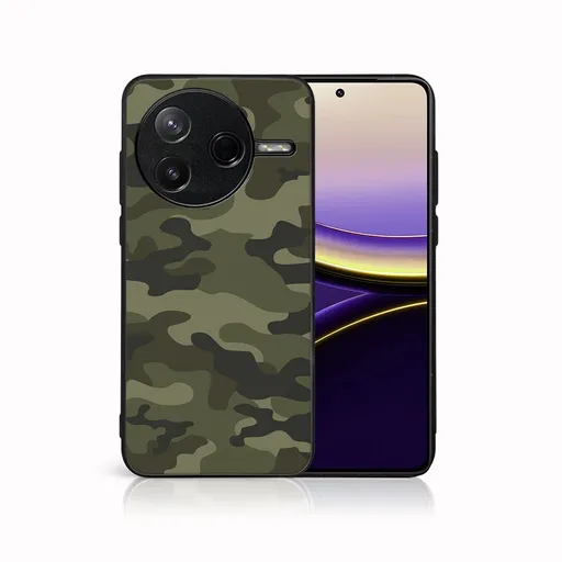 MY ART Ochranný kryt pre Xiaomi Poco F7 Pro GREEN CAMO (235)