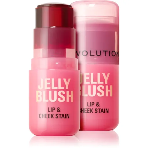 Makeup Revolution Jelly Blush lícenka v tyčinke na pery a líca odtieň Peach Orange 5.5 g