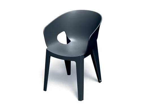 Stolička záhradná PREMO 560x590x810mm - uhoľná