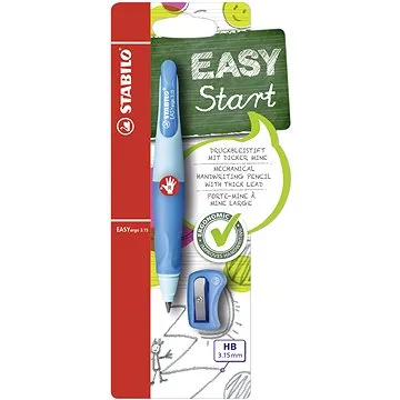 STABILO EASYergo, 3,15 mm R, tmavo/svetlomodrá + strúhadlo (4006381468732)