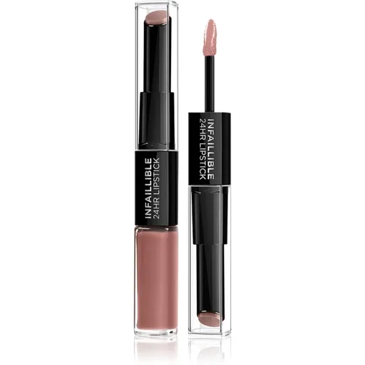 L’Oréal Paris Infallible 24H dlhotrvajúci rúž a lesk na pery 2 v 1 odtieň 101 Everlasting Parisian 5,7 g
