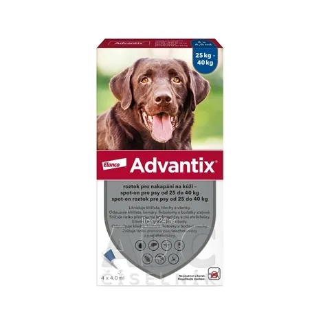 Advantix Spot-on pre psy od 25 do 40 kg