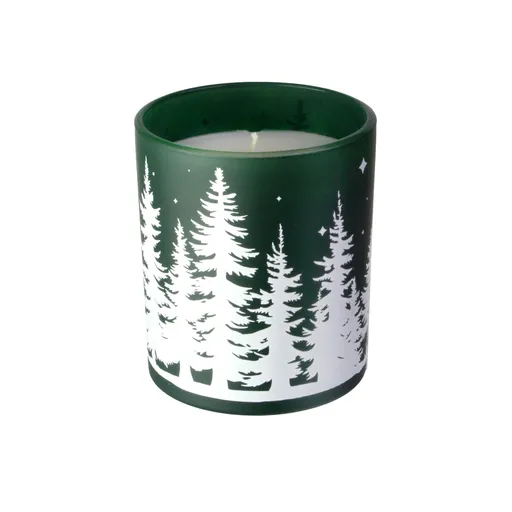 Vianočná vonná sviečka v skle PROVENCE 30 hodín borovicový les