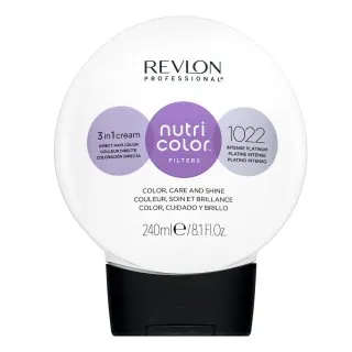 Revlon Professional Nutri Color Filters 3in1 Cream vyživujúca maska ​​s farebnými pigmentmi pre oživenie farby 1022 Intense Platinum 240 ml